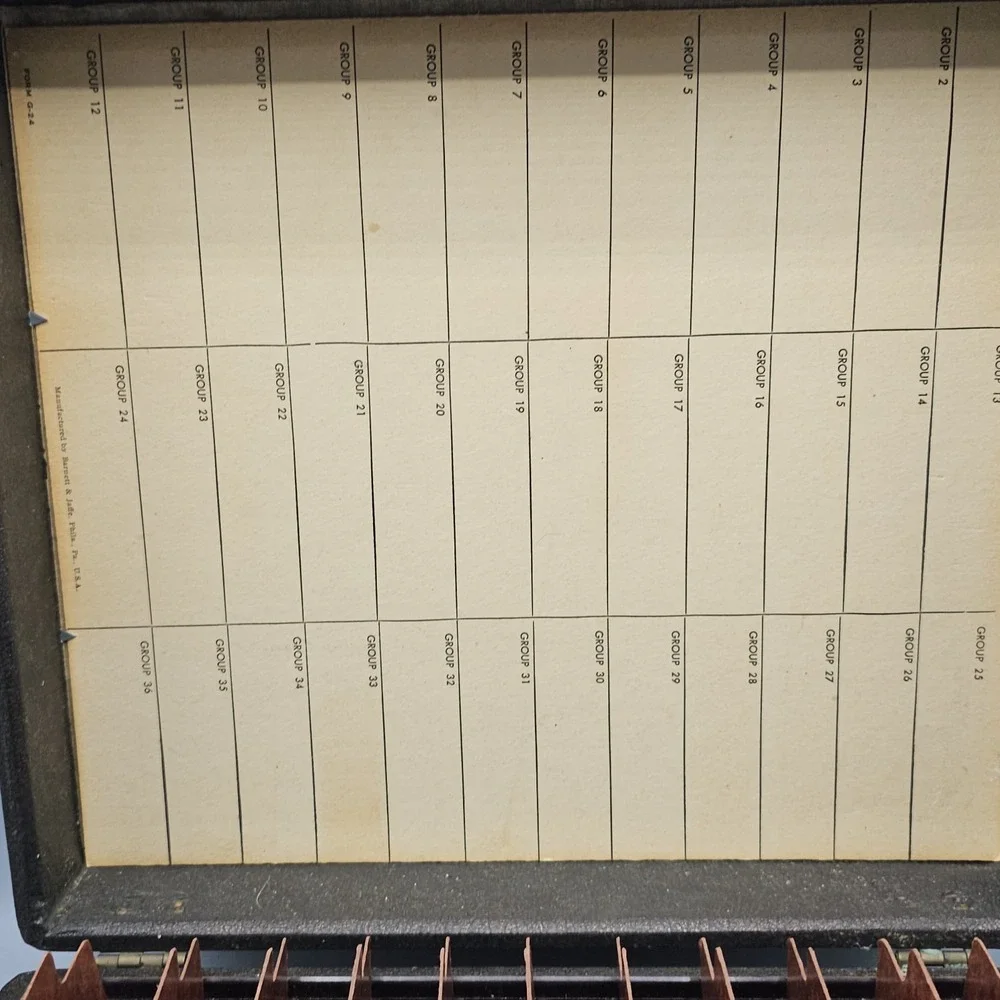 Vintage Barnett & Jaffe Baja 35mm Slide Carrying Case 60s Dividers